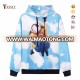 sublimation full allover cartoon printing Minions hoodies